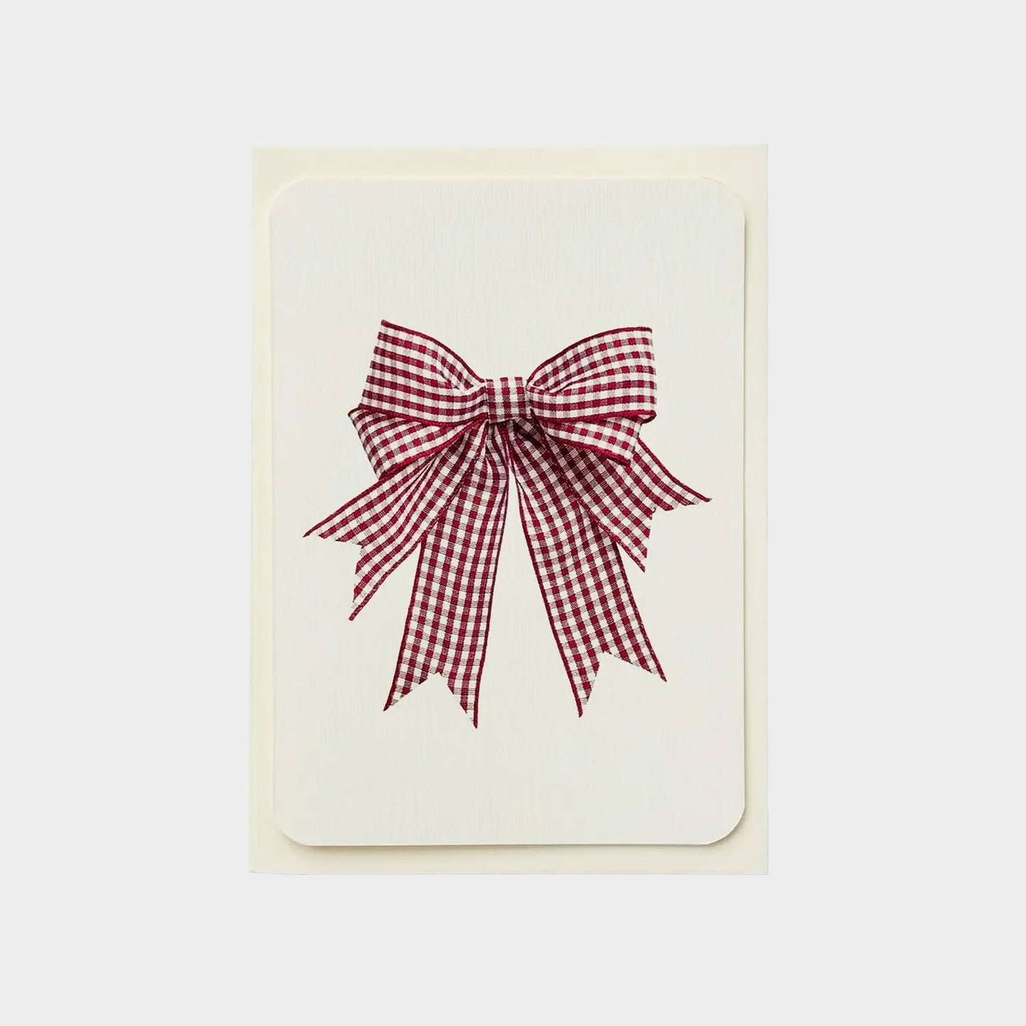 Gingham Bow Greeting Cards Set of 6