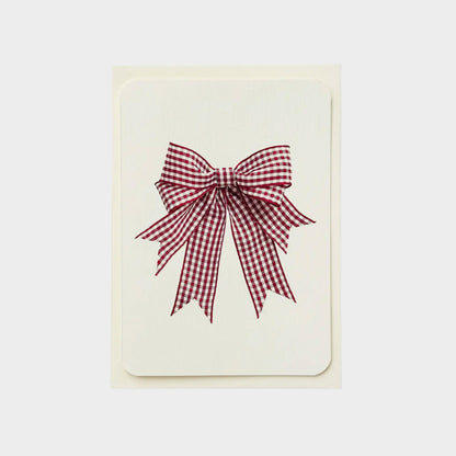 Gingham Bow Greeting Cards Set of 6