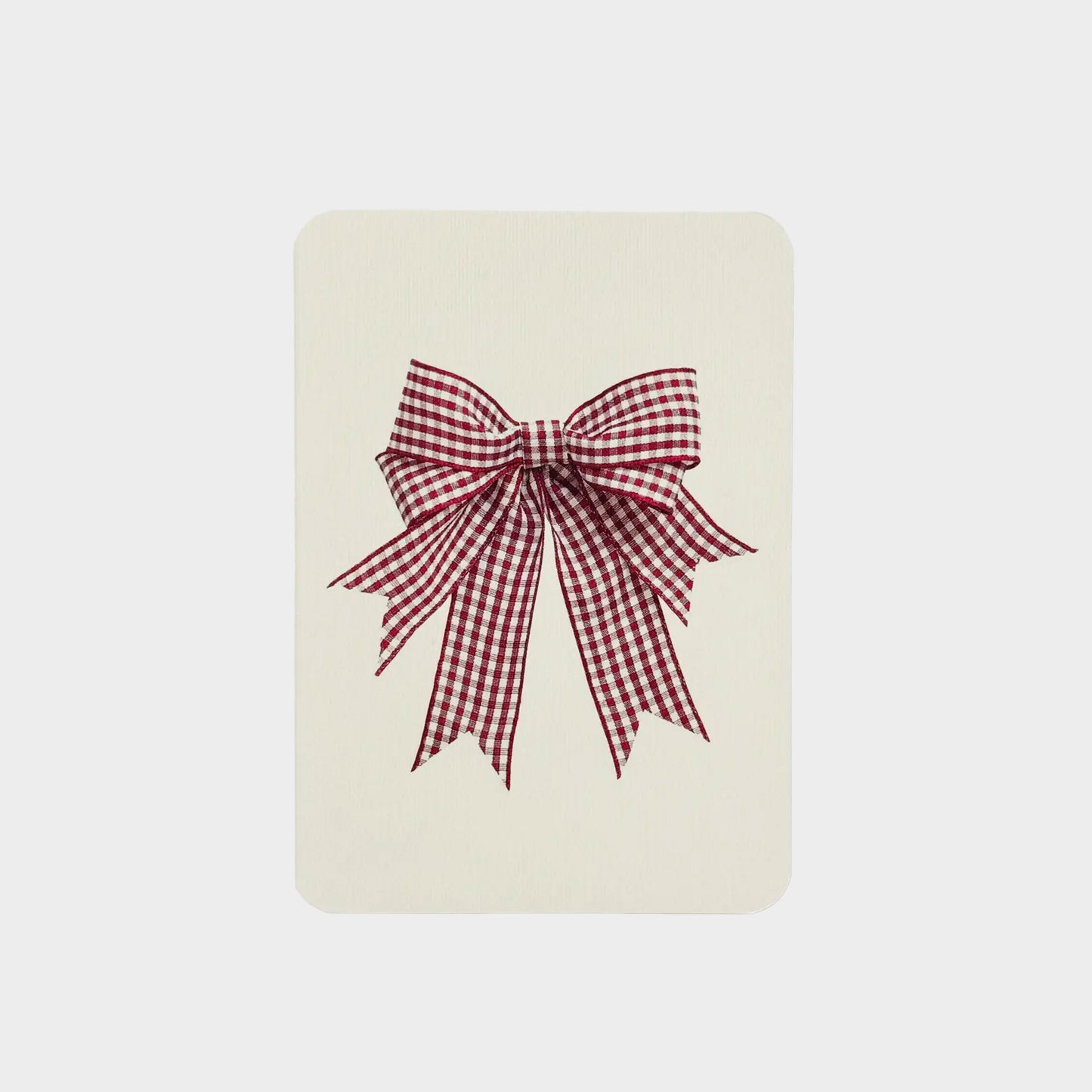Gingham Bow Greeting Cards Set of 6