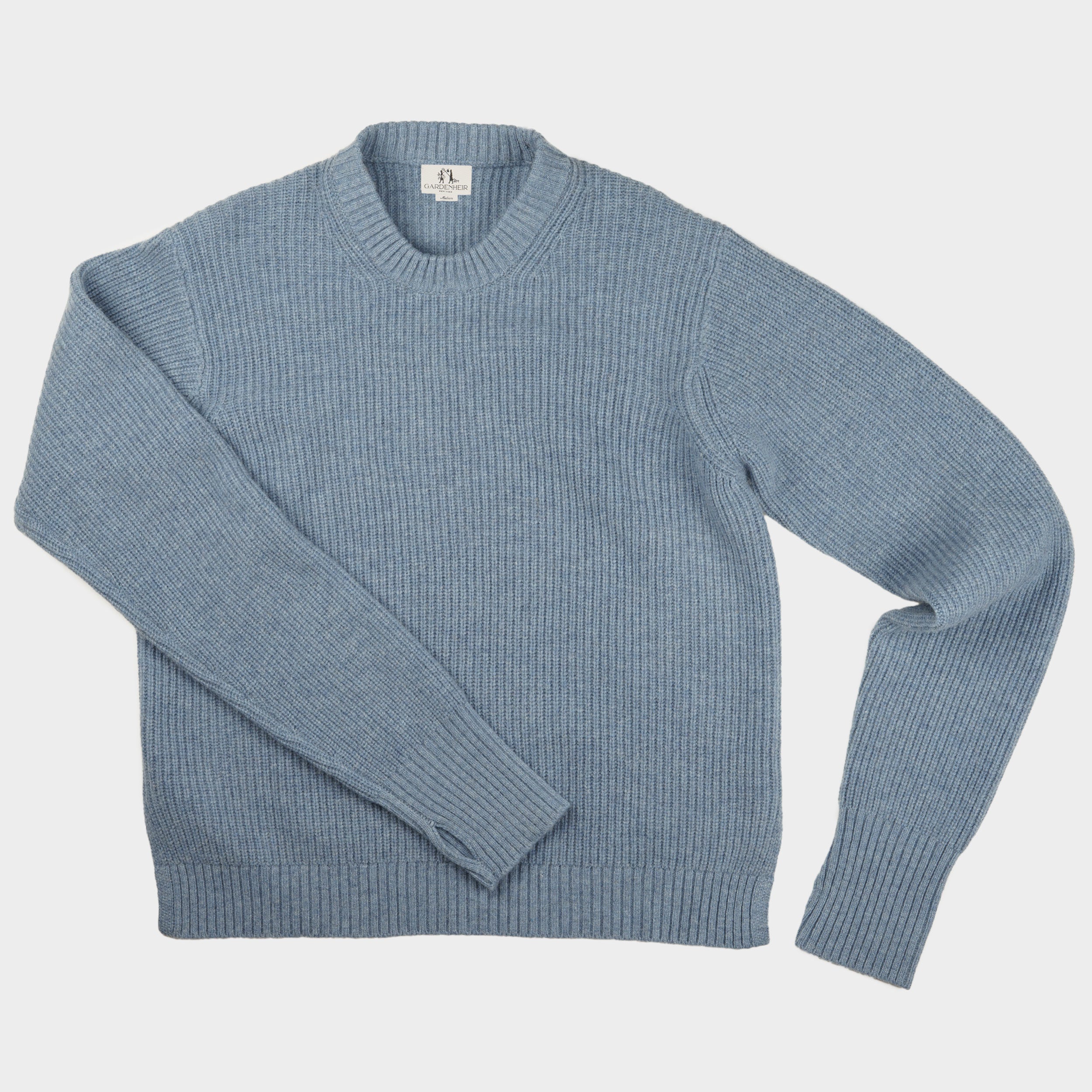 Merino Wool Ridge Knit Sweater with Thumb Holes – Gardenheir