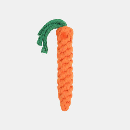 Handmade Carrot and Daikon Rope Dog Chew Toys