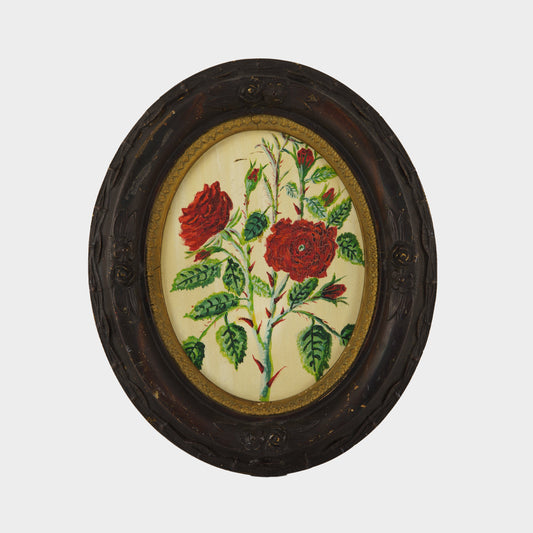 Vintage Painting of Roses, 1954