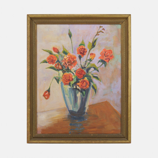 Vintage Still Life of Roses, 1946. New York