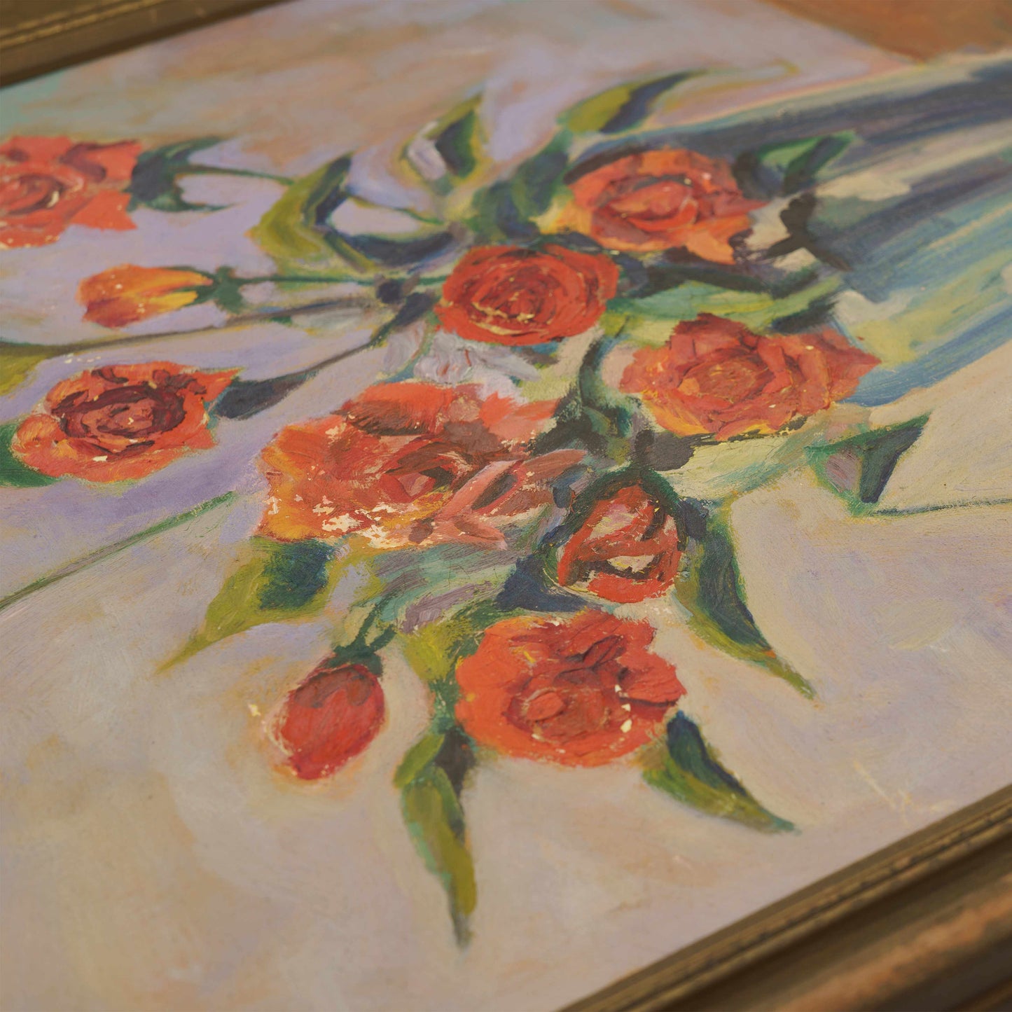 Vintage Still Life of Roses, 1946. New York