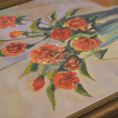 Vintage Still Life of Roses, 1946. New York