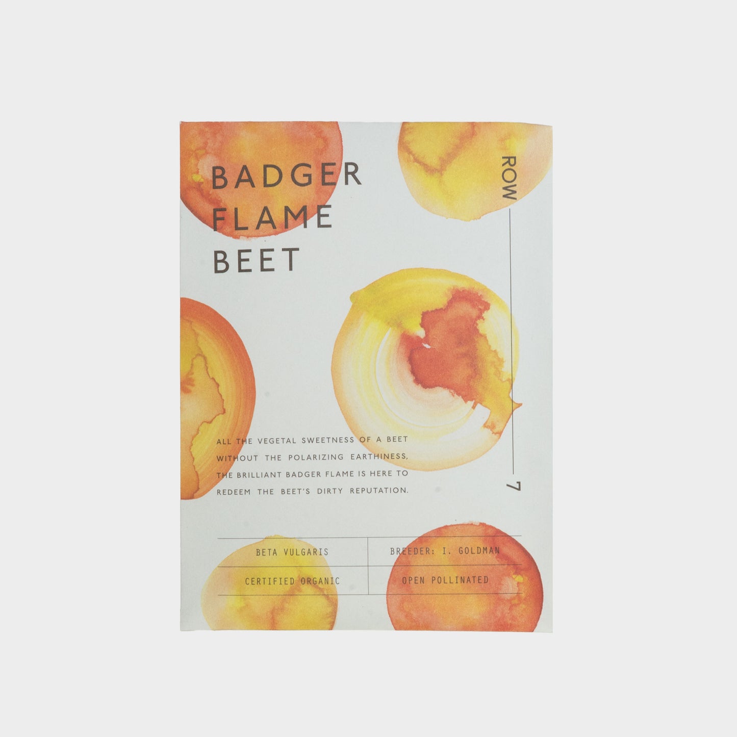 Row 7 Organic Badger Flame Beet Seeds