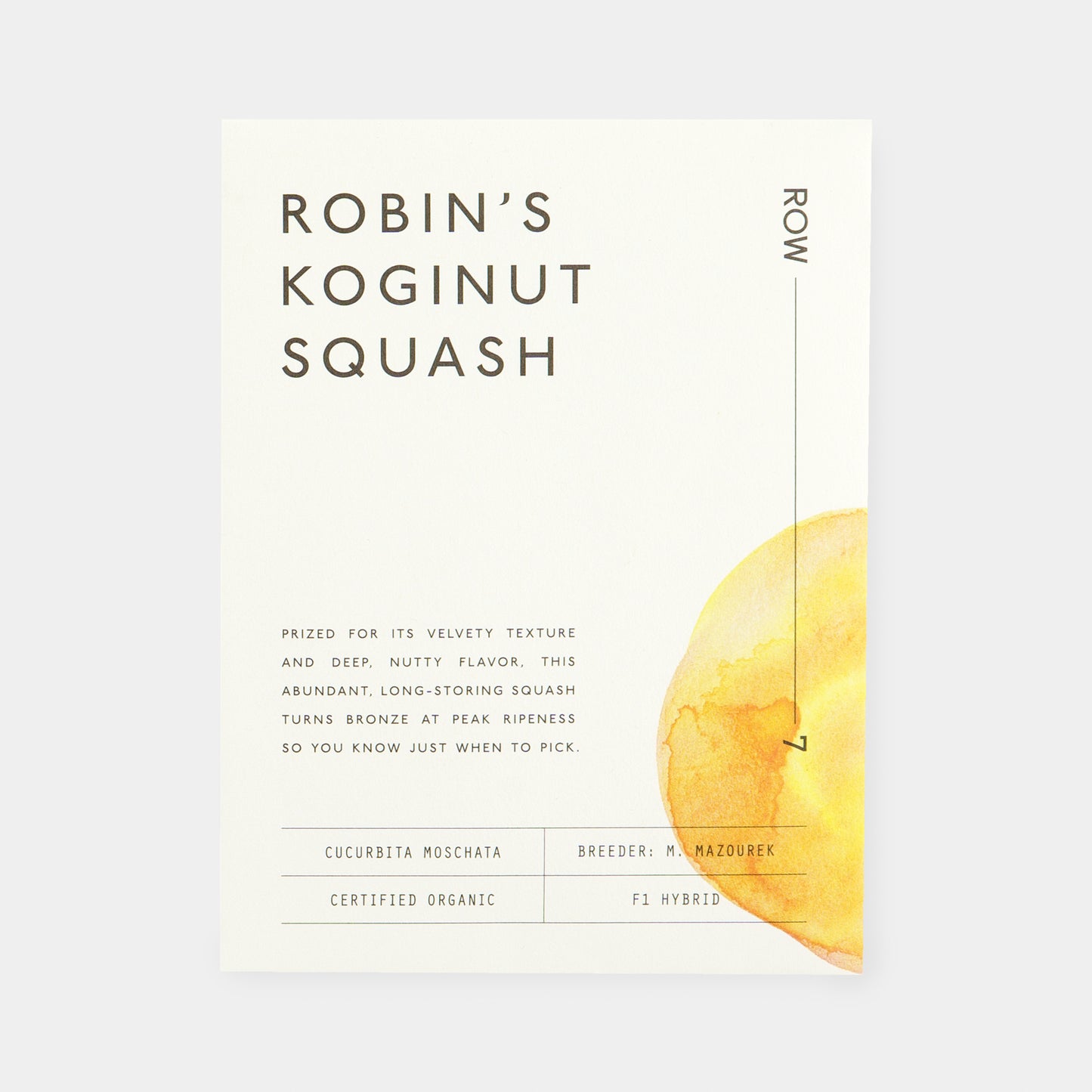 Row 7 Organic Squash Trio