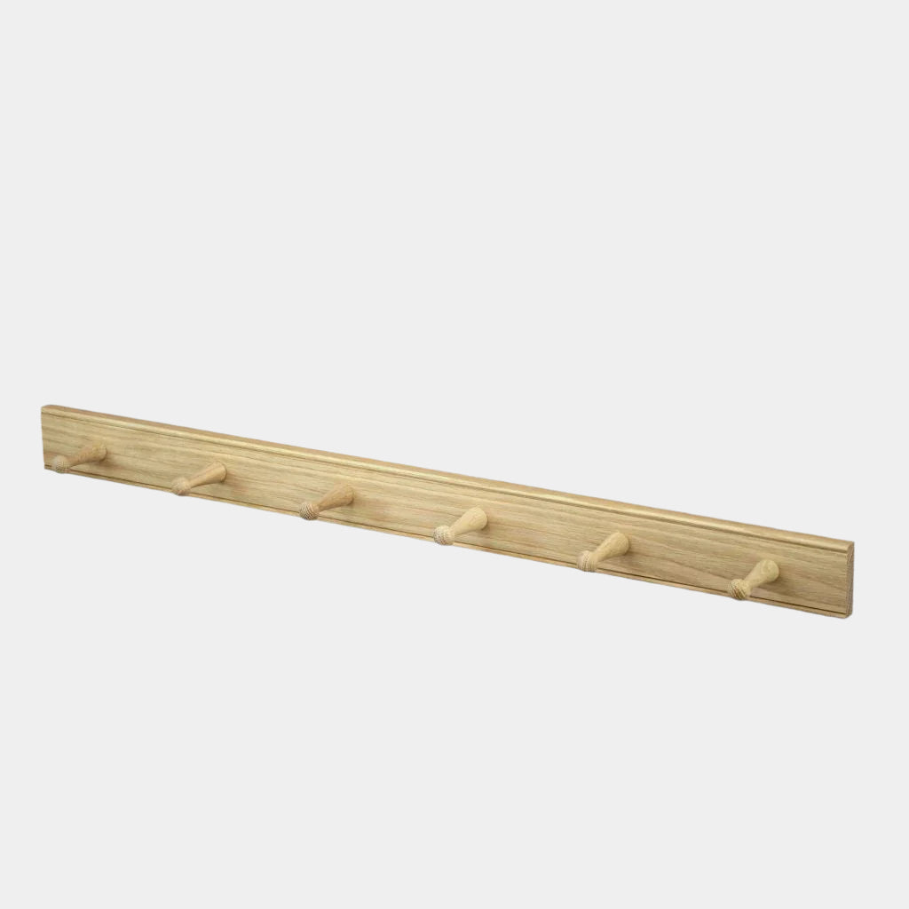 English Oak Shaker Peg Rail