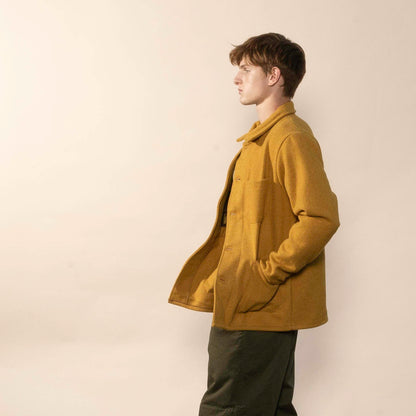 Le Laboureur French Wool Field Coat in Saffron