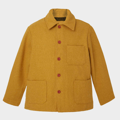 Le Laboureur French Wool Field Coat in Saffron