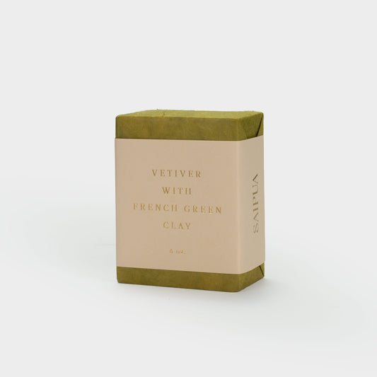 Saipua Vetiver and French Green Clay Soap