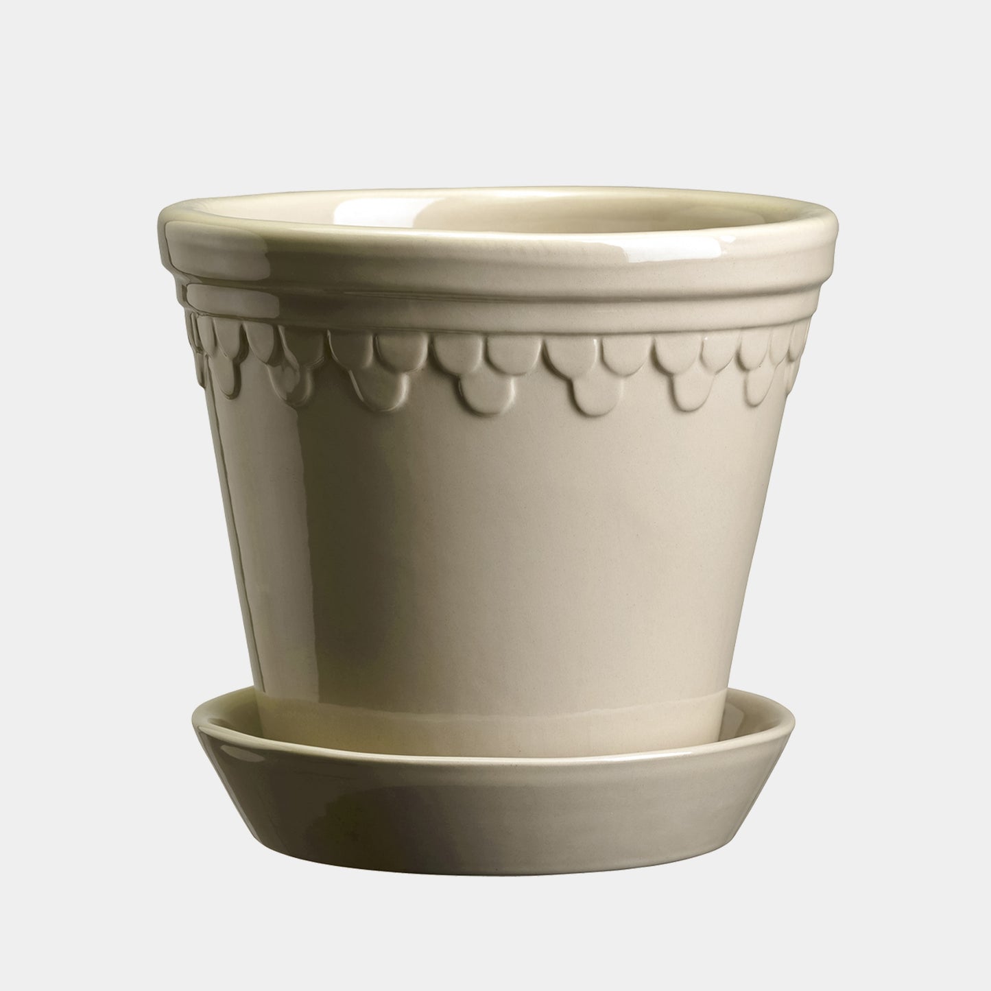 Bergs Potter Københavner Glazed Pot & Saucer