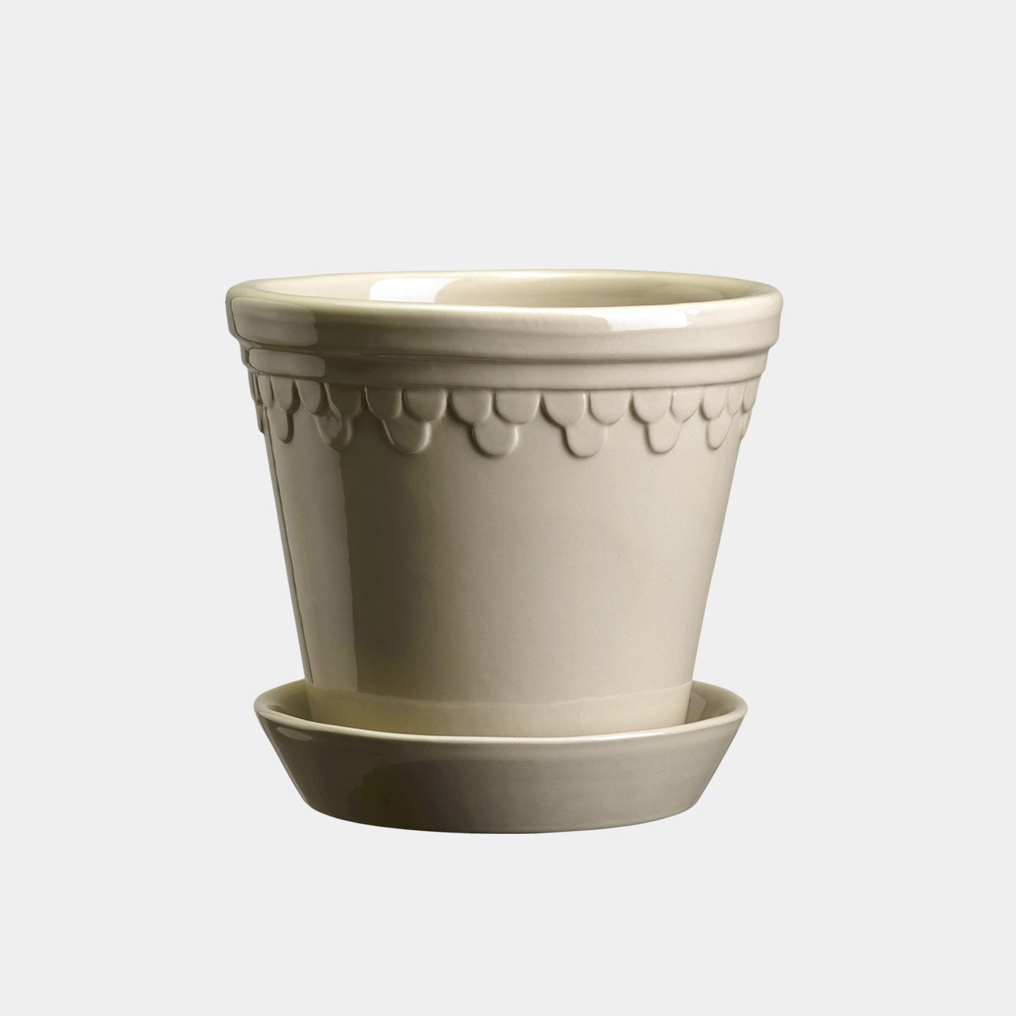 Bergs Potter Københavner Glazed Pot & Saucer