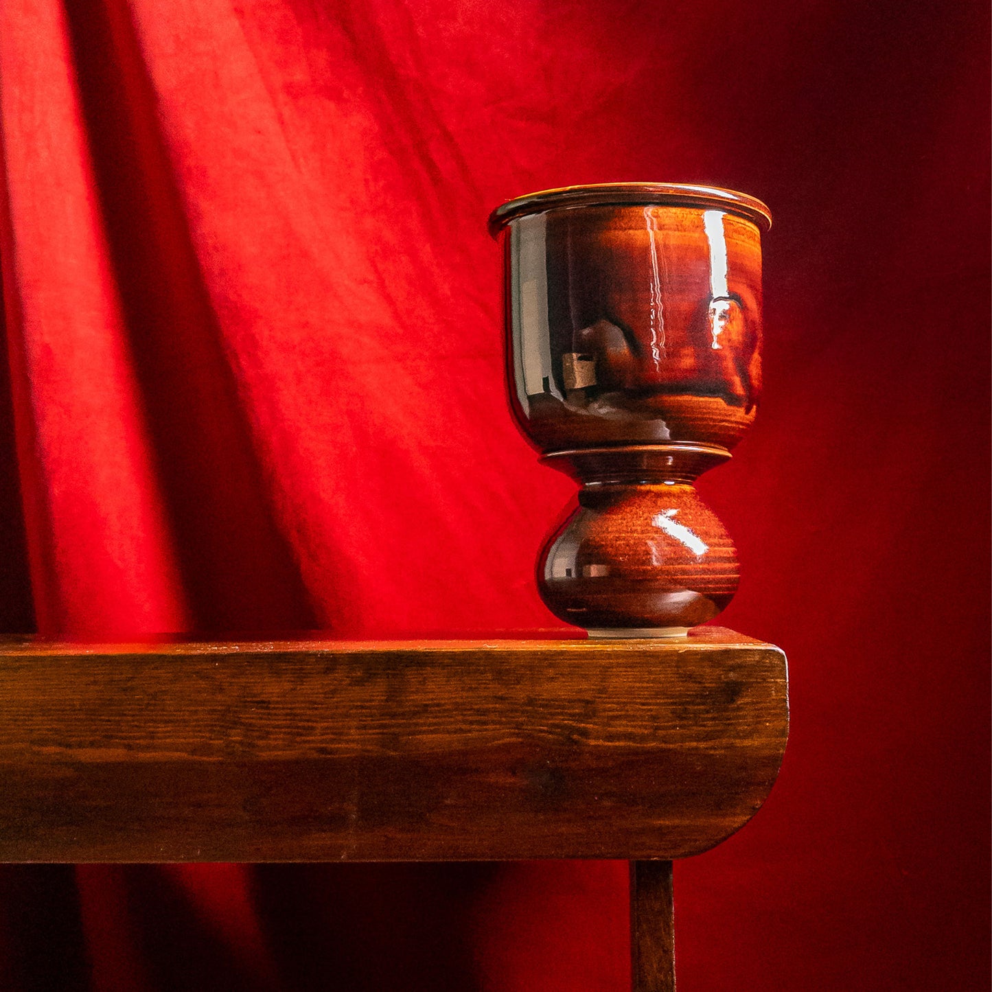 Ceramic Planter with 4" Pedestal/Vase