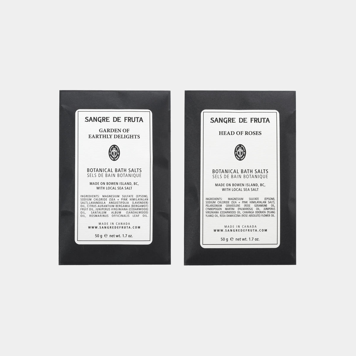 Sangre de Fruta Botanical Bath Salts - Mini Version
