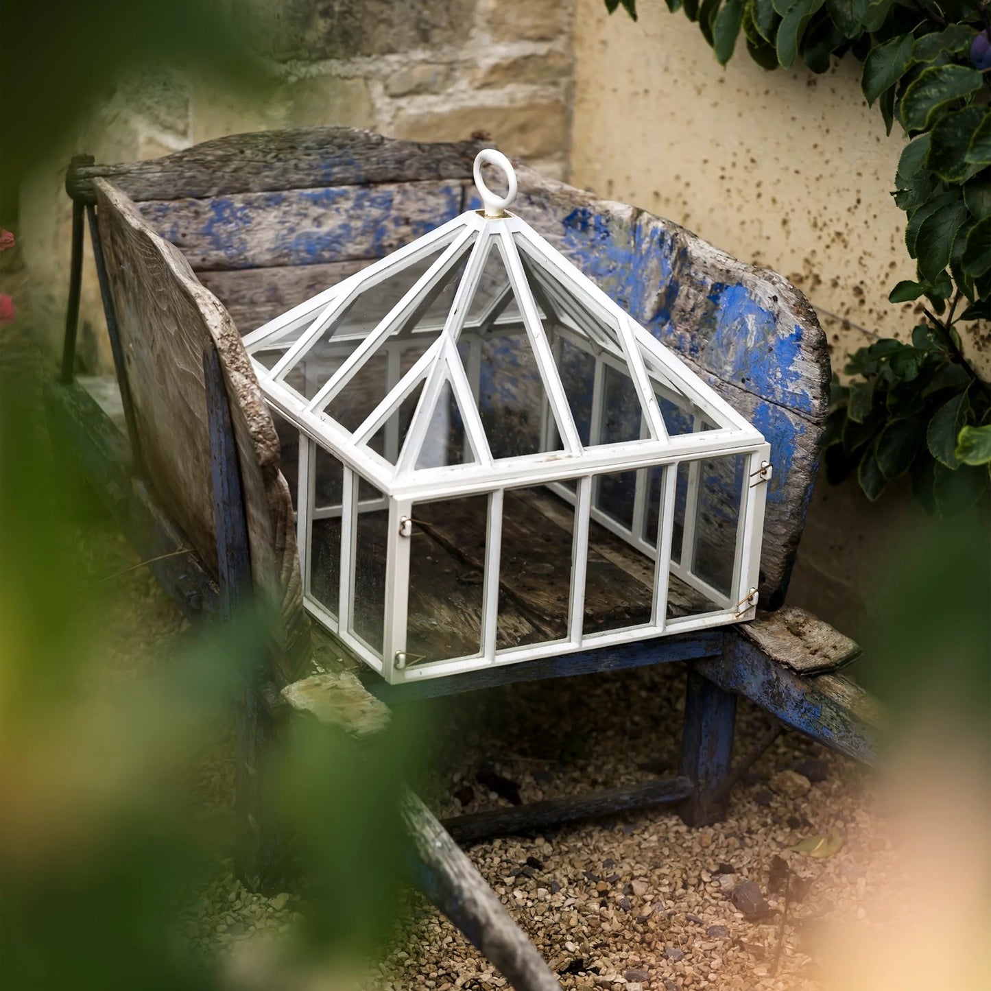 English Cast Iron Victorian Square Lantern cloche