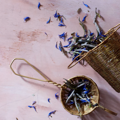 Petite Brass Basket Tea Strainer