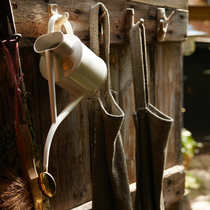 Haws England 1 Liter Metal Watering Can in Ivory