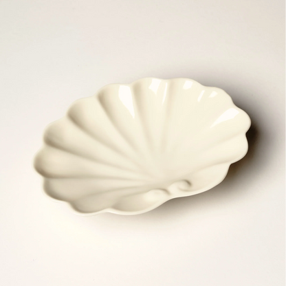 Bienaime Handmade Ceramic Shell Soap Dish