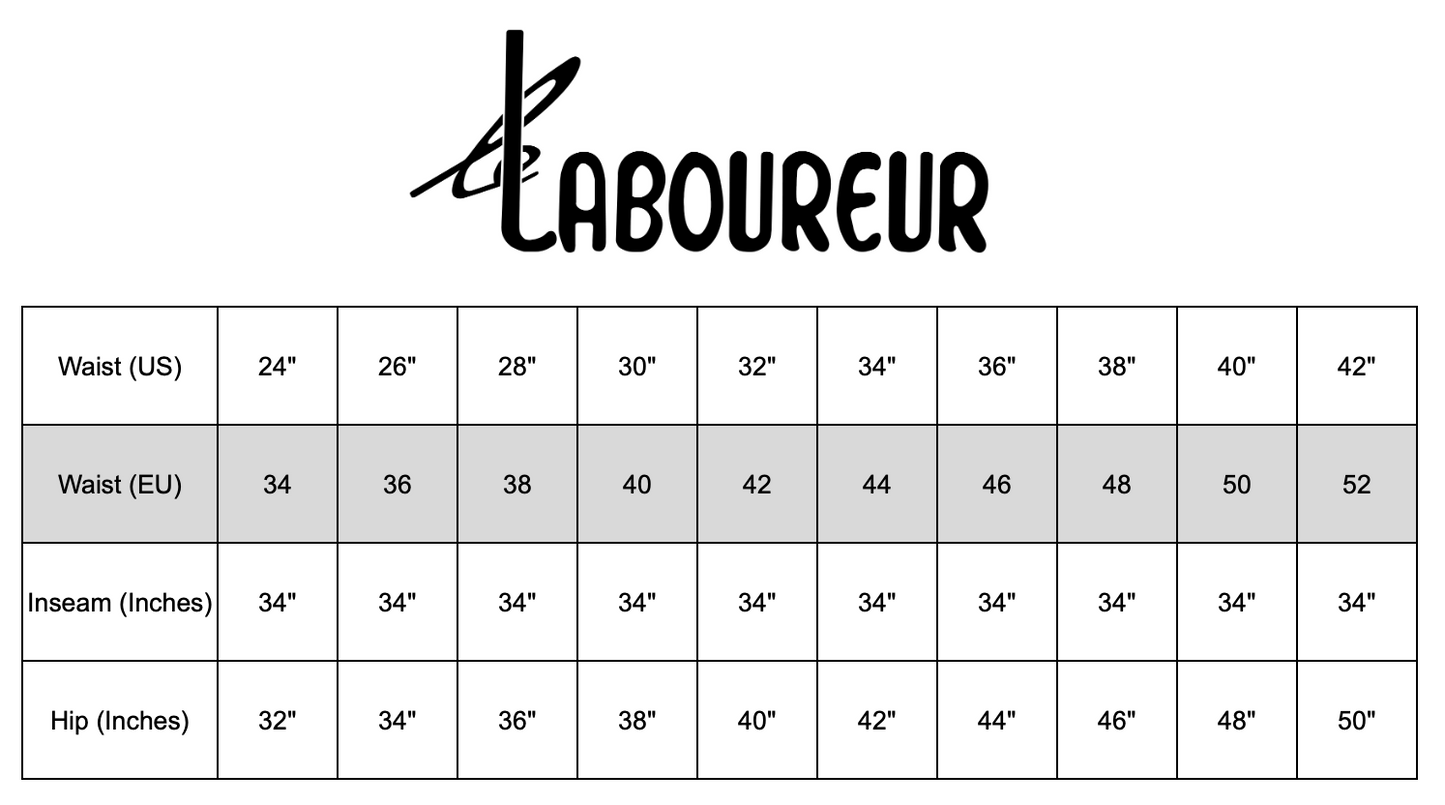 Le Laboureur French Cotton Work Pant in French Blue