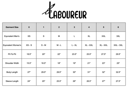 Le Laboureur X Gardenheir Fine Corduroy Work Jacket in Salt