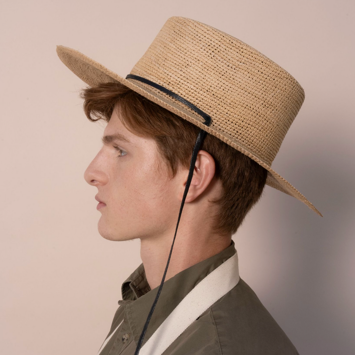 Toquilla Straw Garden Hat with Strap