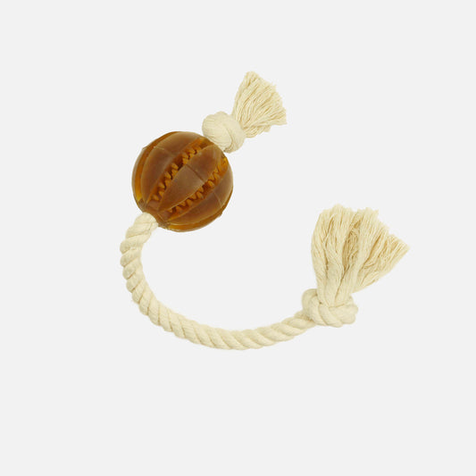 Sepia Organic Dental Ball with Rope