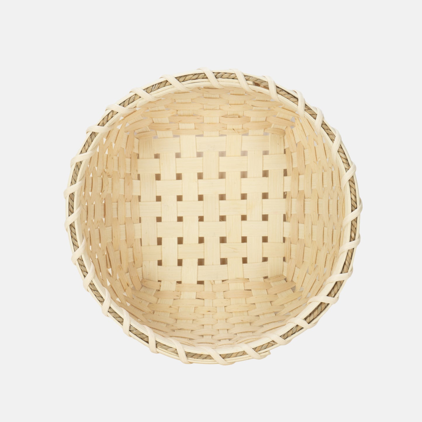 Hand Woven Shaker Bowl 8" (Natural)