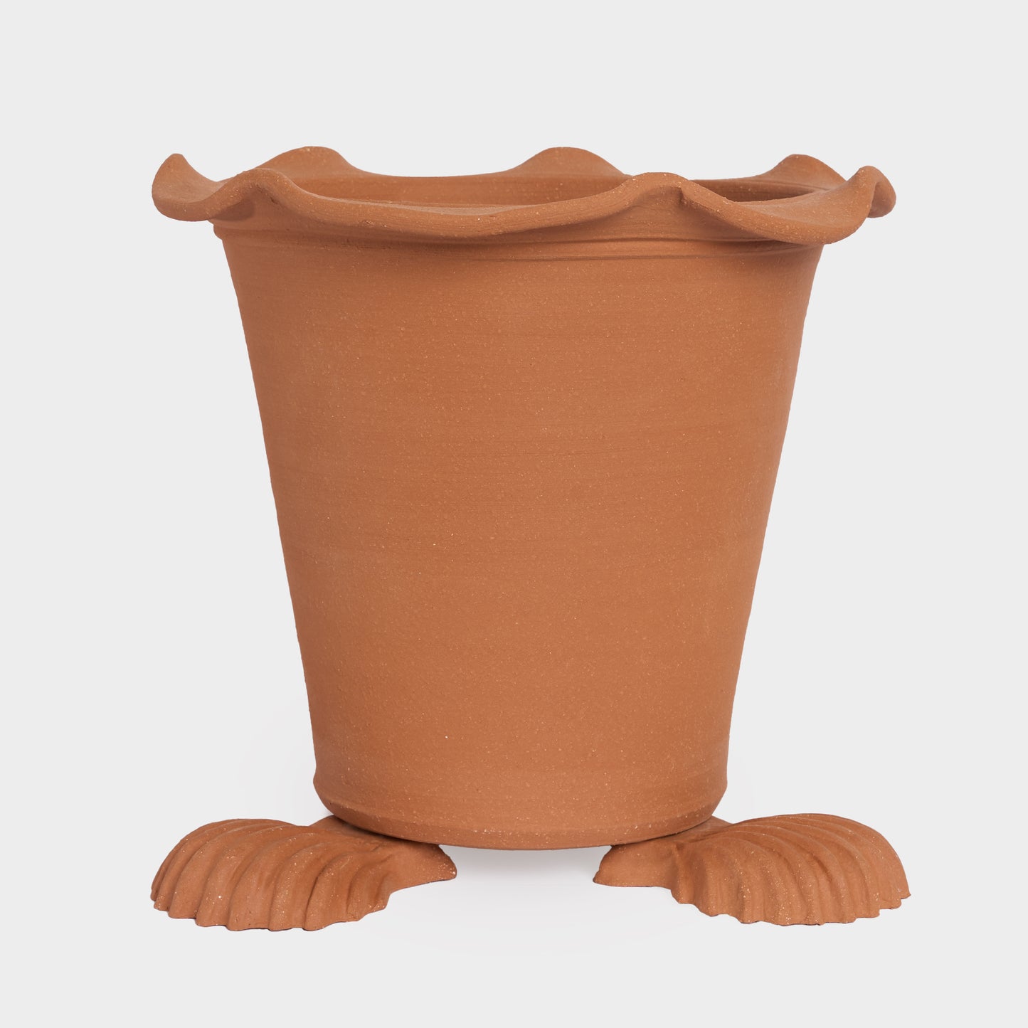 Terracotta Shell Pot Feet
