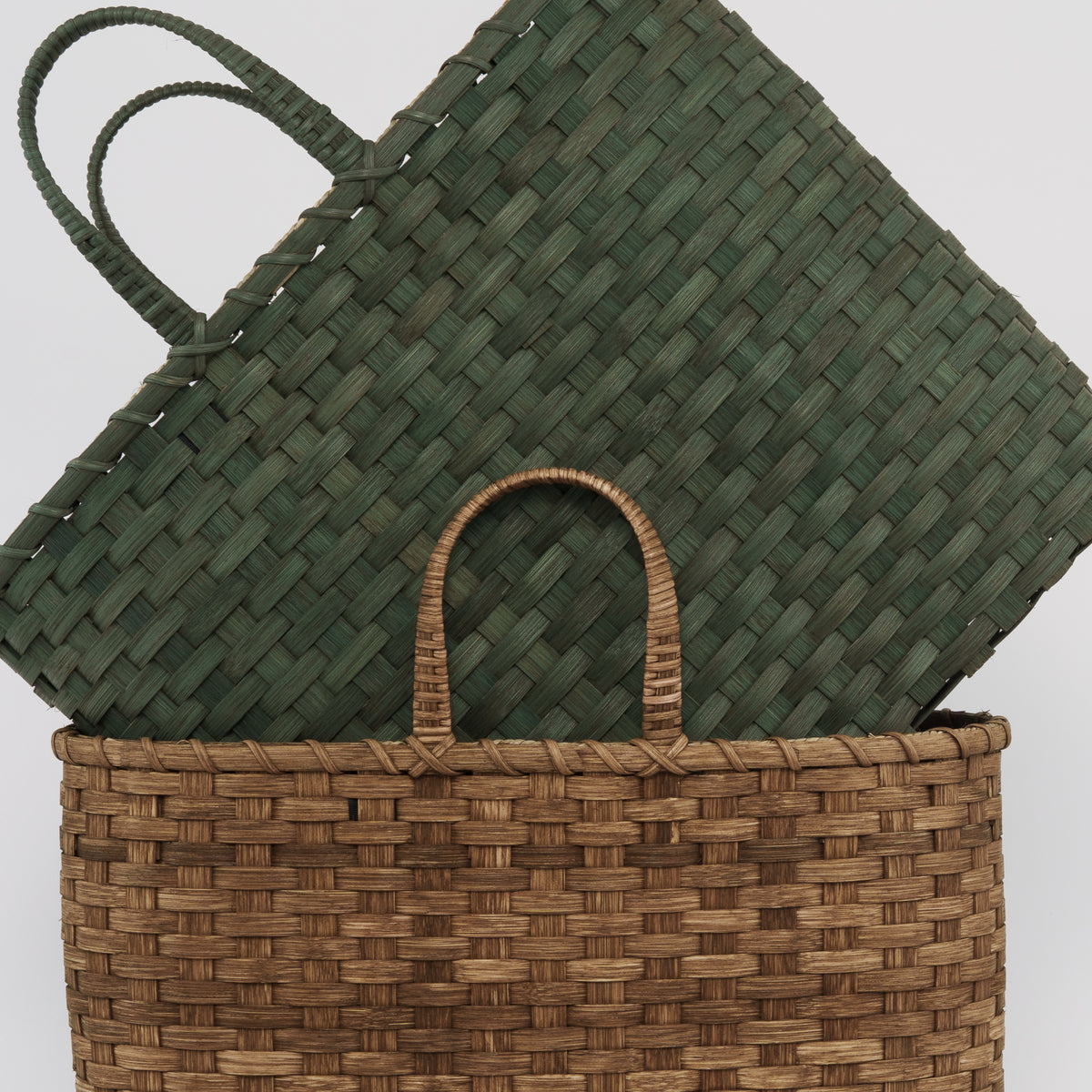 Underwater Weaving Big Shopper Basket in Chocolate