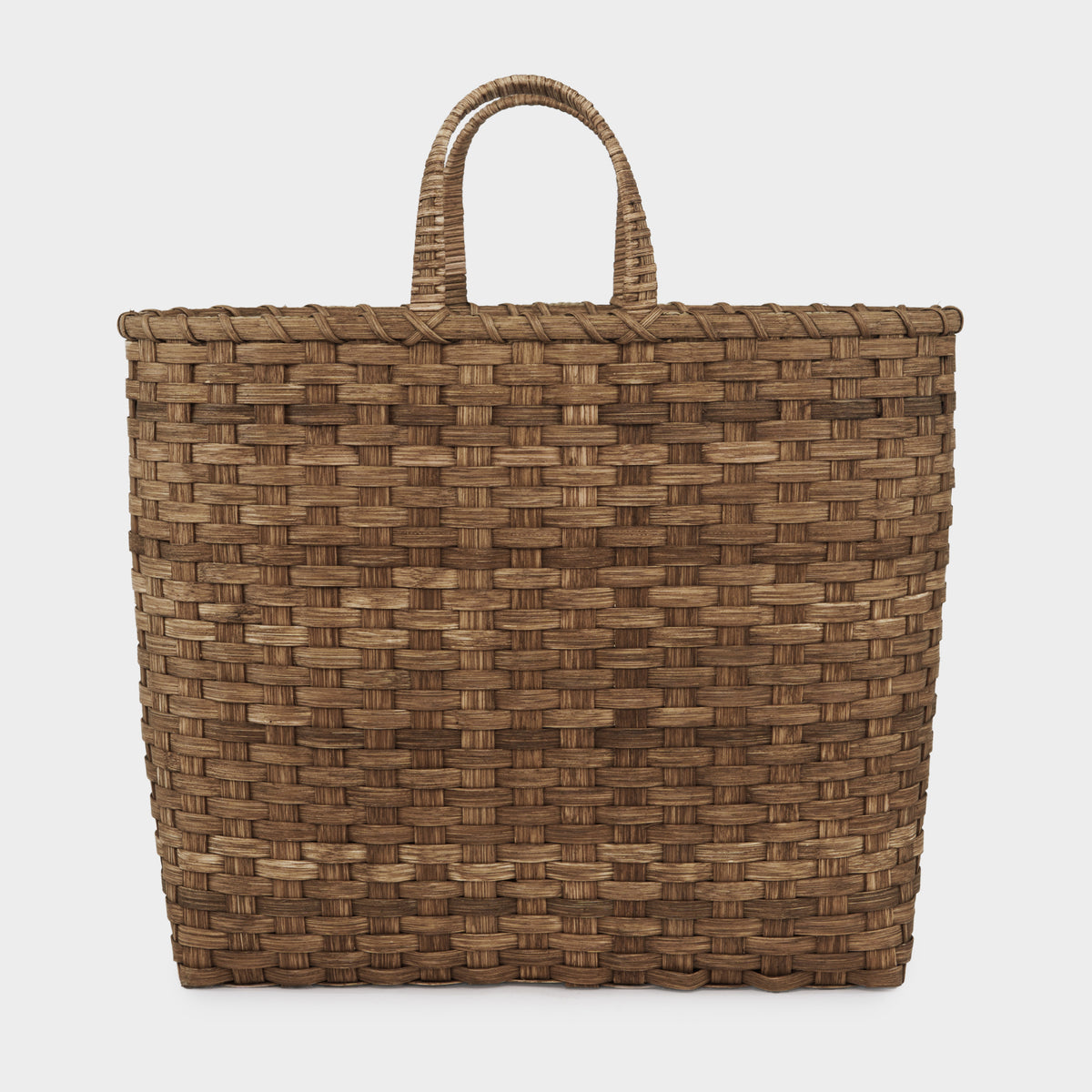 Underwater Weaving Big Shopper Basket in Chocolate