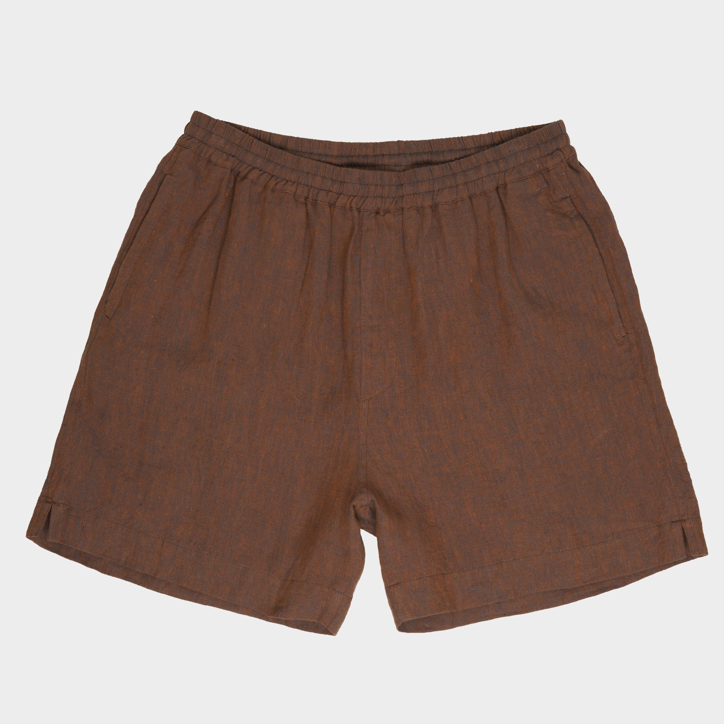 Washed Linen Relaxed Short in Bronze