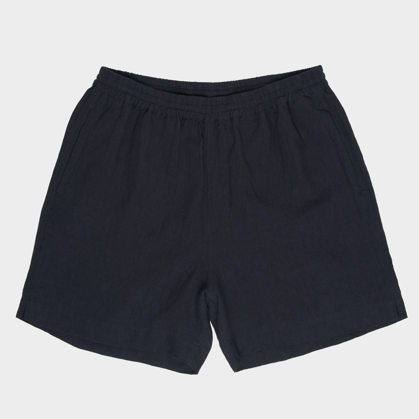 Washed Linen Relaxed Short in Ink