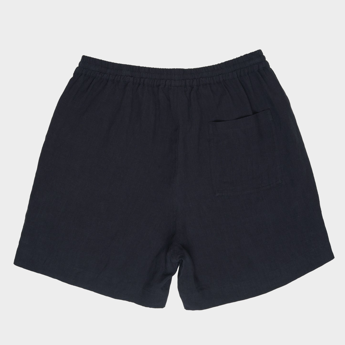 Washed Linen Relaxed Short in Ink