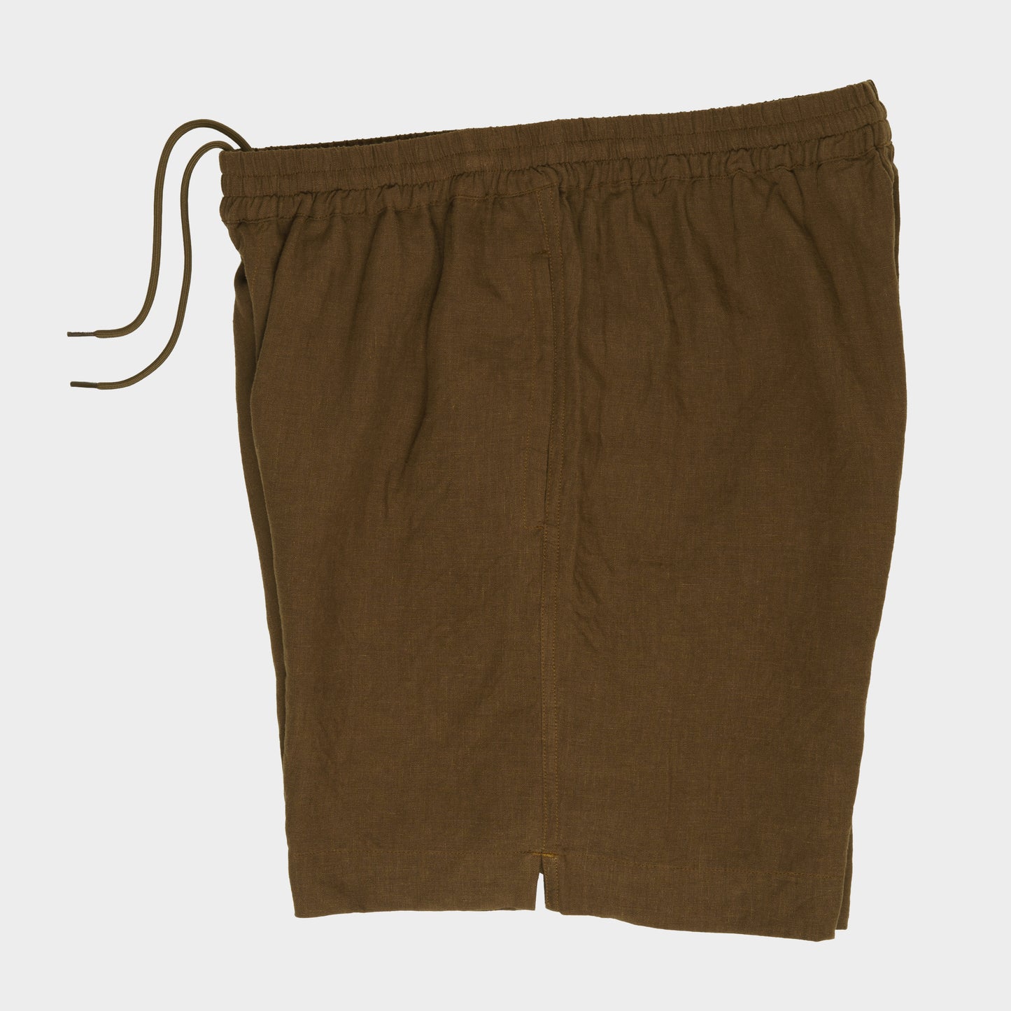 Washed Linen Relaxed Short in Olive