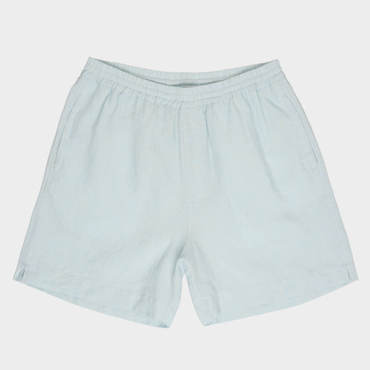 Washed Linen Relaxed Short in Sky Blue