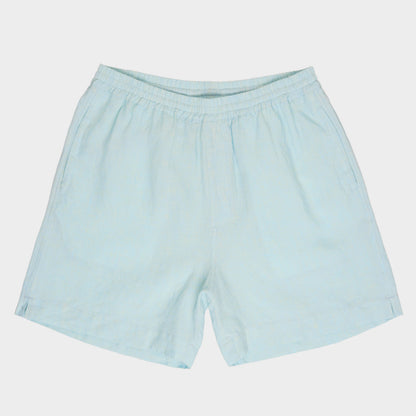 Washed Linen Relaxed Short in Sky Blue