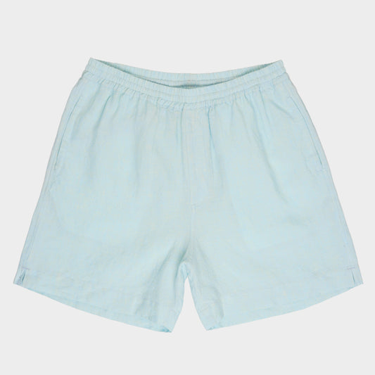 Washed Linen Relaxed Short in Sky Blue