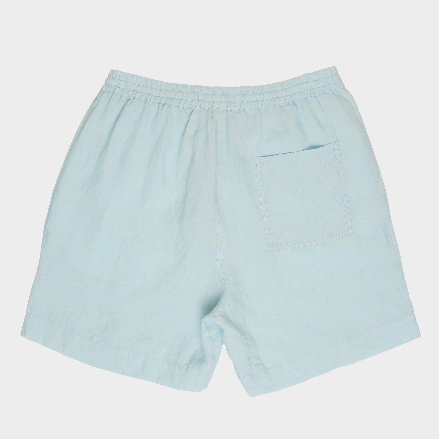 Washed Linen Relaxed Short in Sky Blue