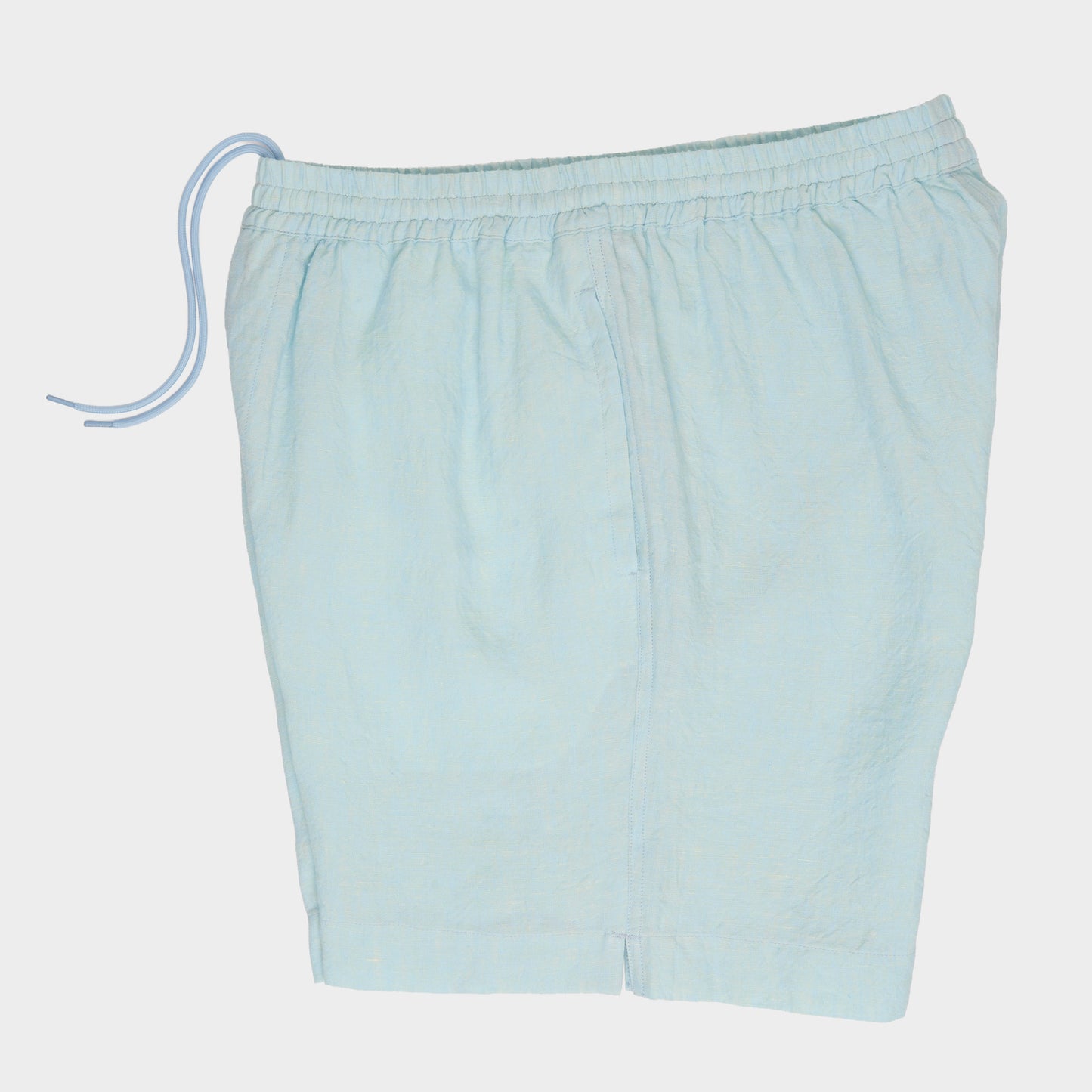 Washed Linen Relaxed Short in Sky Blue