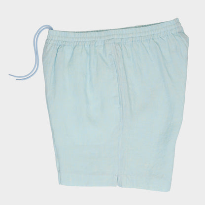 Washed Linen Relaxed Short in Sky Blue