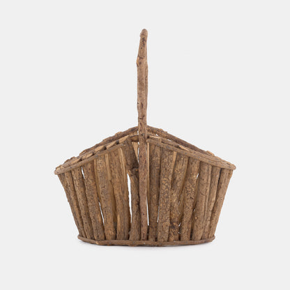 Vintage Twig Basket
