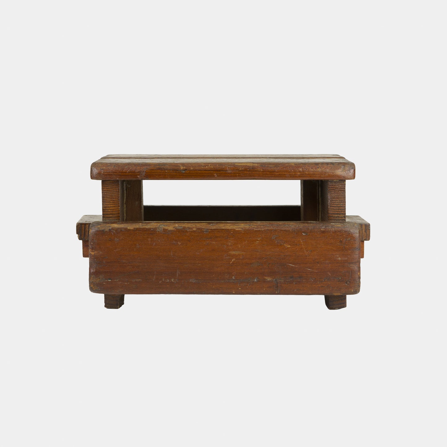 Vintage Folk Slotted Stool