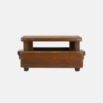 Vintage Folk Slotted Stool
