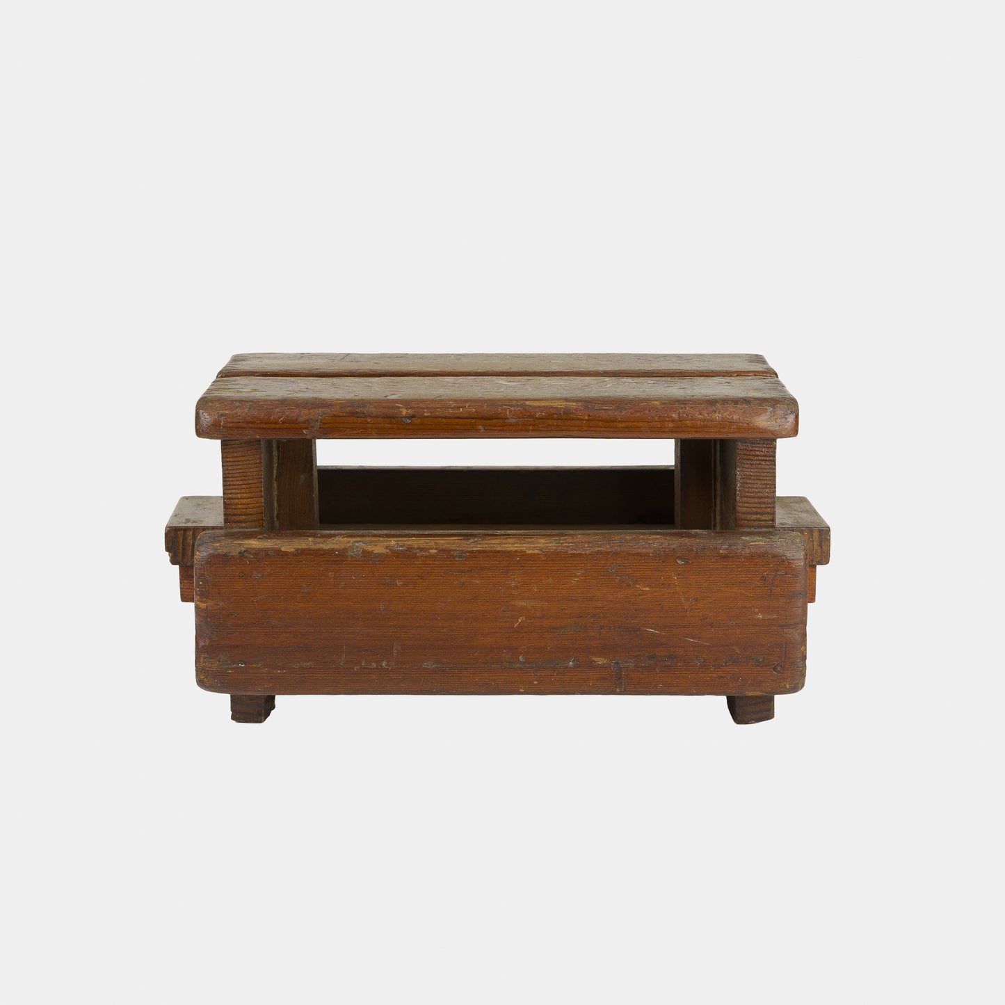 Vintage Folk Slotted Stool
