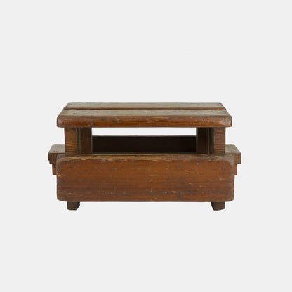 Vintage Folk Slotted Stool