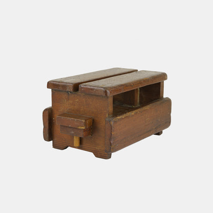 Vintage Folk Slotted Stool