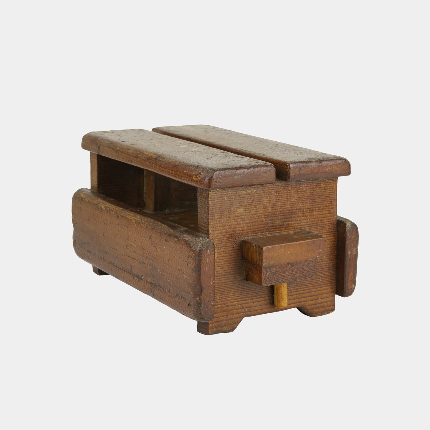 Vintage Folk Slotted Stool