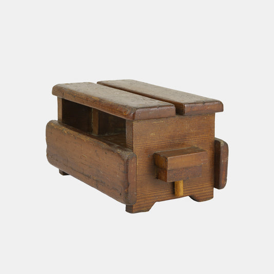 Vintage Folk Slotted Stool