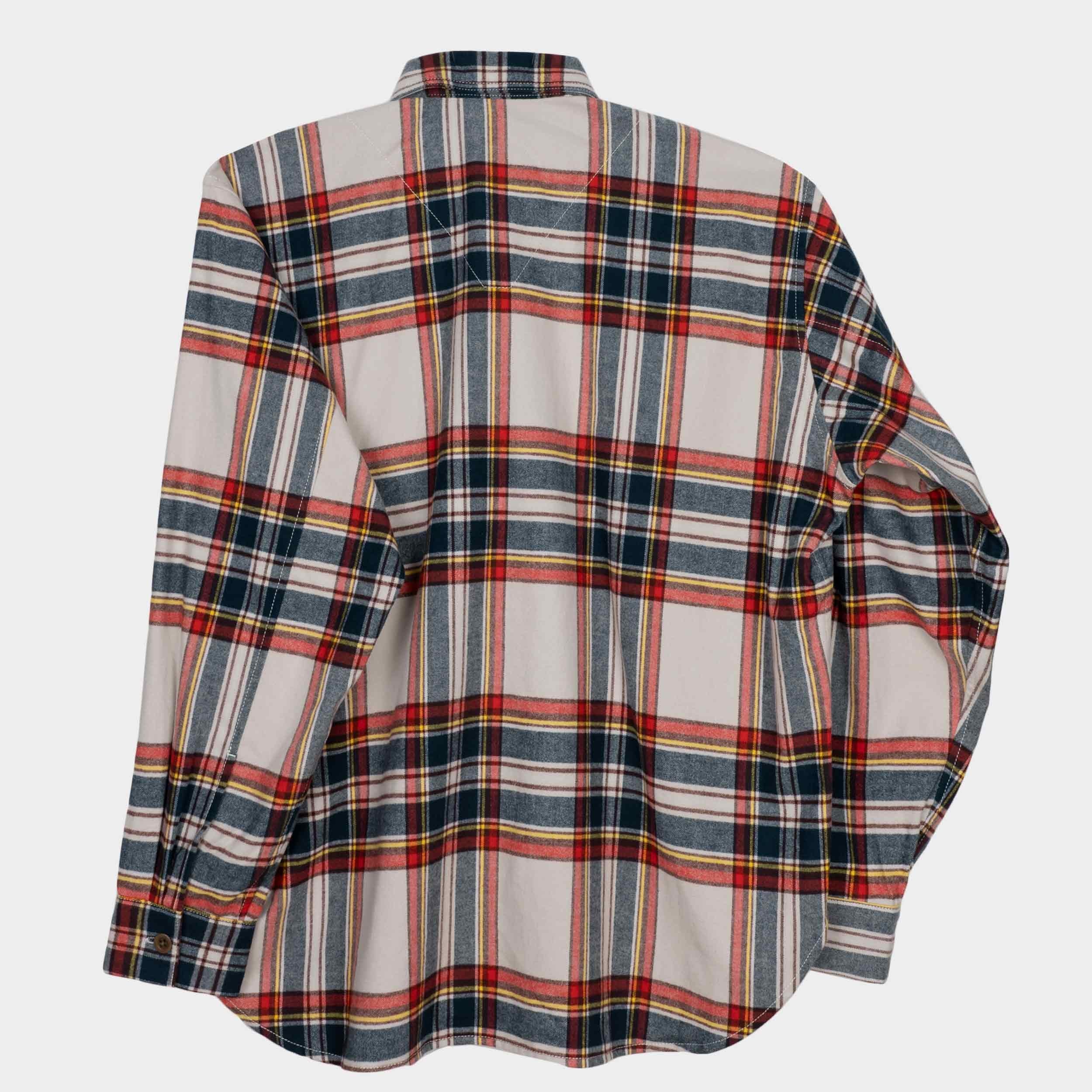 Japanese Cotton Flannel Gardening Smock No. 2 in Multi Plaid